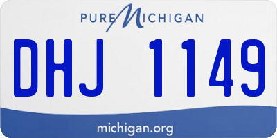 MI license plate DHJ1149