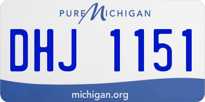 MI license plate DHJ1151