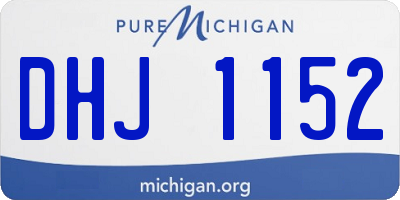 MI license plate DHJ1152