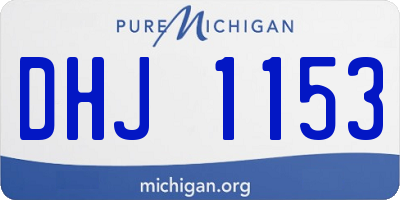 MI license plate DHJ1153