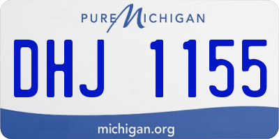 MI license plate DHJ1155
