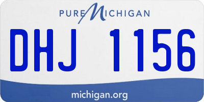 MI license plate DHJ1156