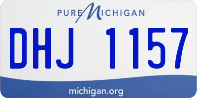 MI license plate DHJ1157