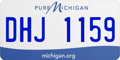 MI license plate DHJ1159