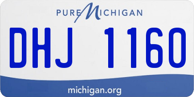 MI license plate DHJ1160