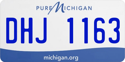MI license plate DHJ1163