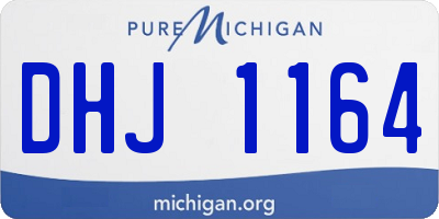MI license plate DHJ1164