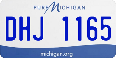 MI license plate DHJ1165