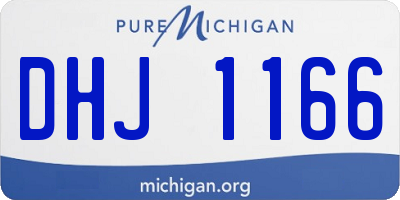 MI license plate DHJ1166