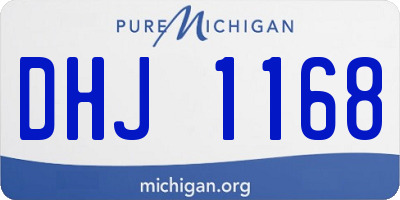 MI license plate DHJ1168
