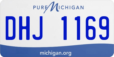 MI license plate DHJ1169