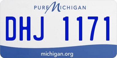MI license plate DHJ1171