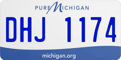 MI license plate DHJ1174