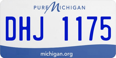 MI license plate DHJ1175
