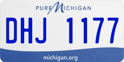 MI license plate DHJ1177