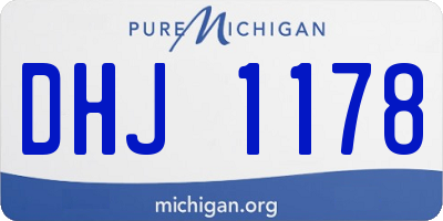 MI license plate DHJ1178
