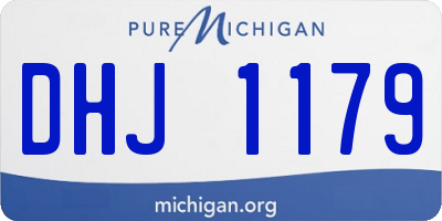 MI license plate DHJ1179