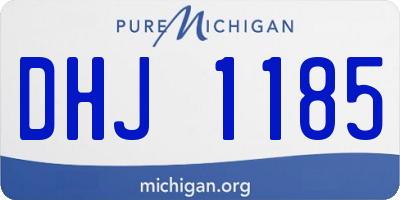 MI license plate DHJ1185