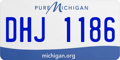MI license plate DHJ1186