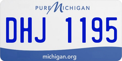 MI license plate DHJ1195