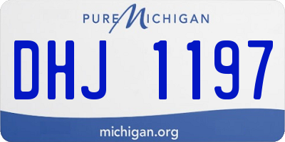 MI license plate DHJ1197