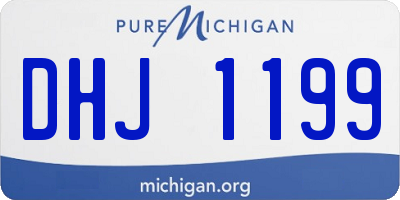 MI license plate DHJ1199
