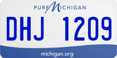 MI license plate DHJ1209
