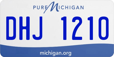 MI license plate DHJ1210