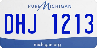 MI license plate DHJ1213