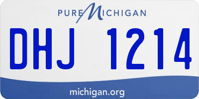 MI license plate DHJ1214