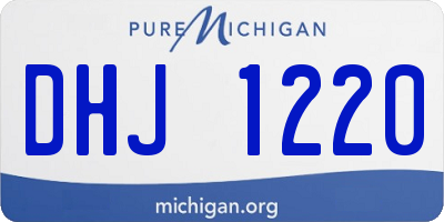 MI license plate DHJ1220
