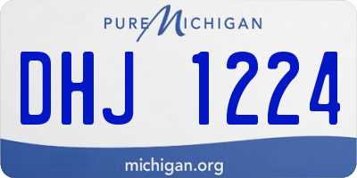 MI license plate DHJ1224