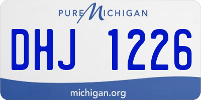 MI license plate DHJ1226