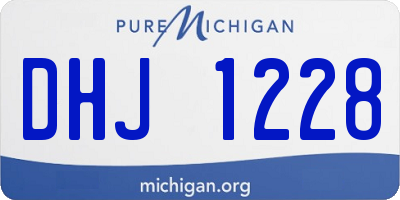 MI license plate DHJ1228