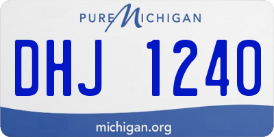 MI license plate DHJ1240