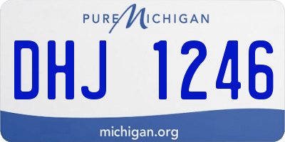 MI license plate DHJ1246