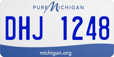 MI license plate DHJ1248