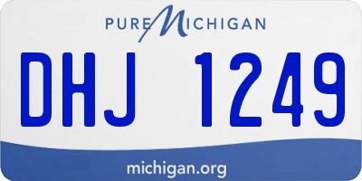 MI license plate DHJ1249
