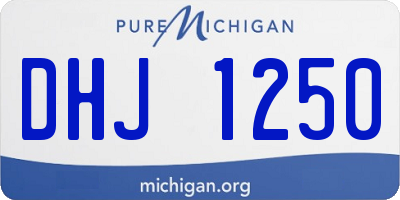MI license plate DHJ1250