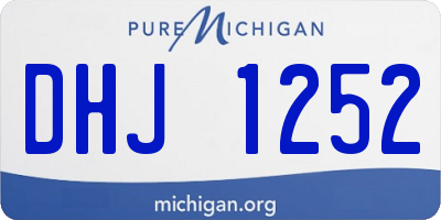 MI license plate DHJ1252
