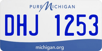 MI license plate DHJ1253