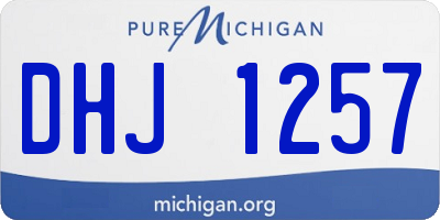 MI license plate DHJ1257