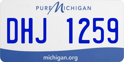 MI license plate DHJ1259