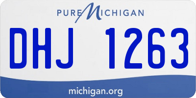 MI license plate DHJ1263