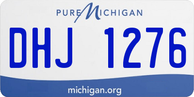 MI license plate DHJ1276