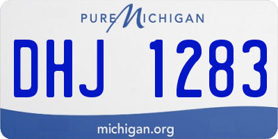 MI license plate DHJ1283