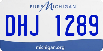 MI license plate DHJ1289