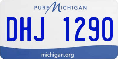 MI license plate DHJ1290