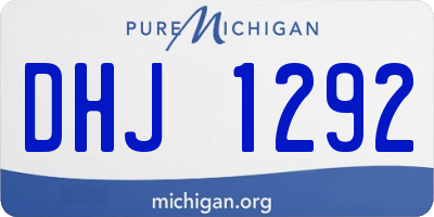 MI license plate DHJ1292