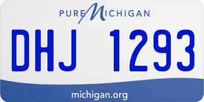 MI license plate DHJ1293